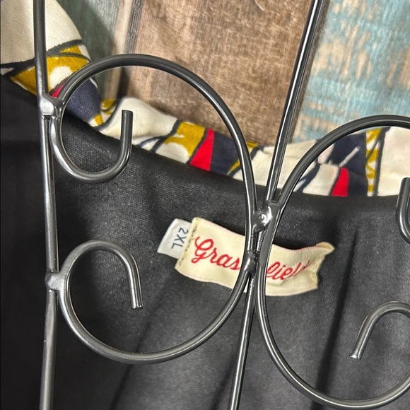 Grass-fields 2XL rayon Colorful Patterned Jacket - Picture 16 of 16